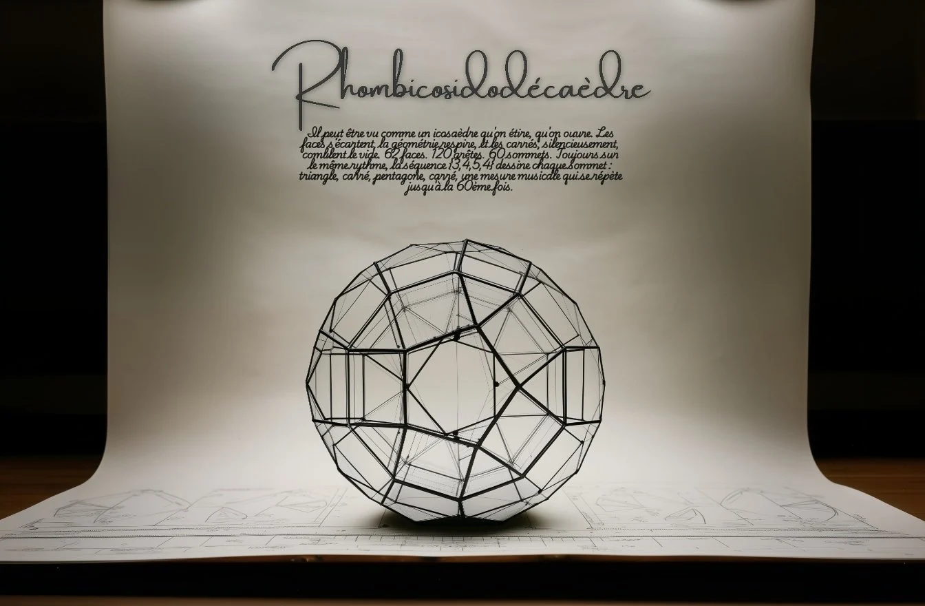 Rhombicosidodecahedron, workshop board