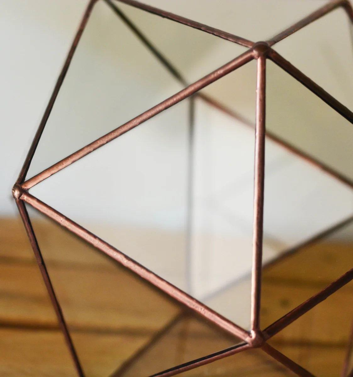Solder detail, copper patina